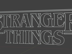 logo stranger things Model 3D
