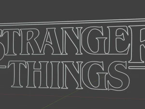 logo stranger things 3D Model