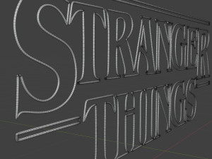 logo stranger things Model 3D
