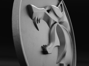 the witcher medallion 3D Print Model
