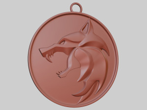 the witcher medallion 3D Print Model