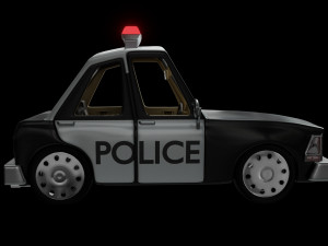 cartoon police car 3D Model