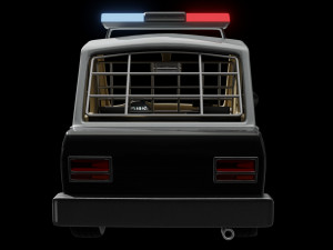 cartoon police car 3D Model