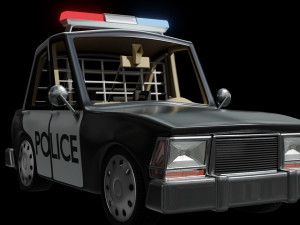 cartoon police car 3D Model