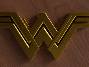 logotipo da mulher maravilha Modelo de Impressão 3D