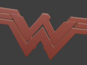 wonder woman logo Modelo de Impressão 3D