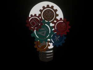 light bulb- idea-intro 3D Model