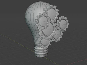 light bulb- idea-intro 3D Model