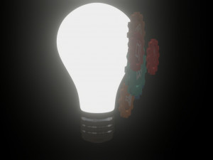 light bulb- idea-intro Modèle 3D
