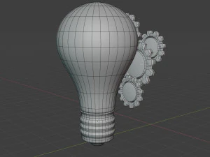 light bulb- idea-intro 3D Model
