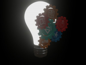 light bulb- idea-intro Modèle 3D