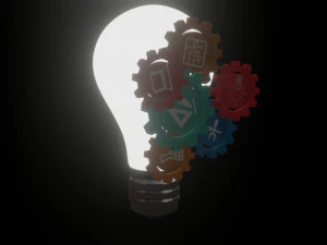 light bulb- idea-intro 3D Model