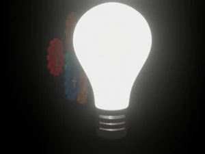 light bulb- idea-intro 3D Model