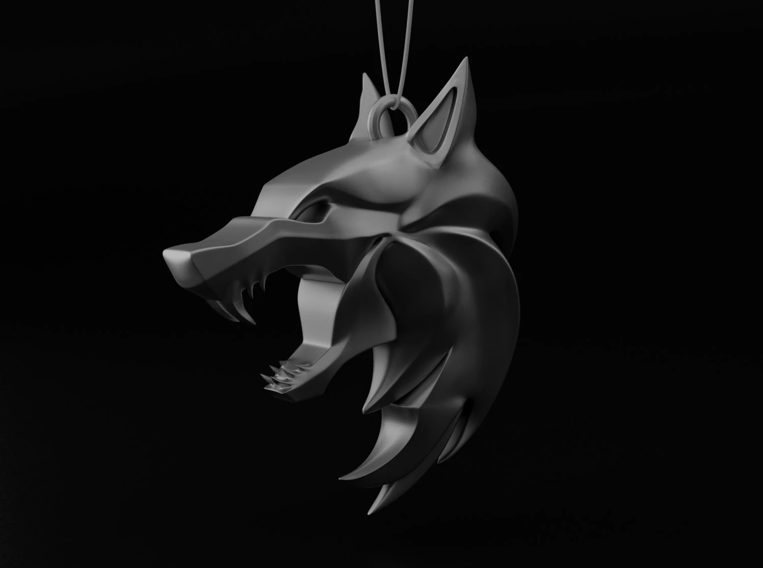 keychain the witcher 3D Print Model .c4d .max .obj .3ds .fbx .stl .blend 