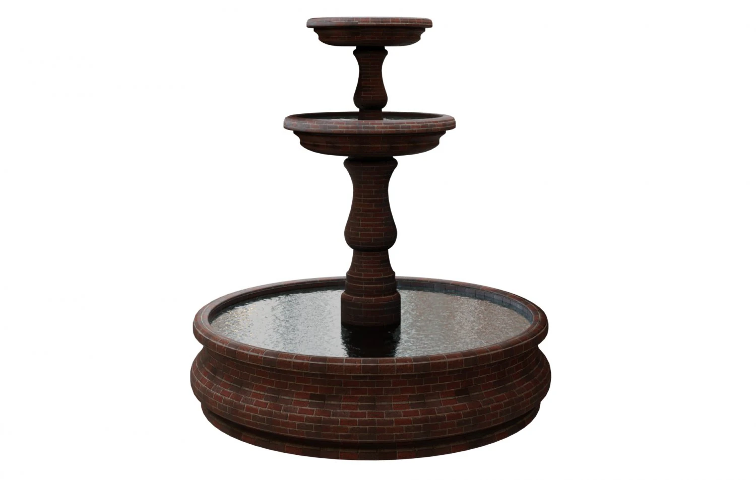 фонтан 3D Модель .c4d .max .obj .3ds .fbx .stl .blend 