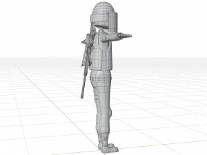 cartoon police riot officer 3D मॉडल