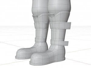 cartoon police riot officer 3D Model