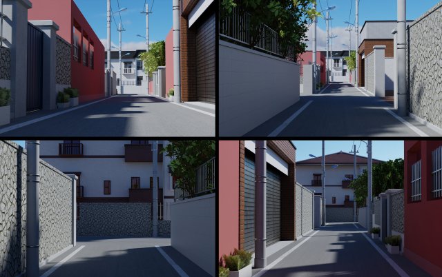 Anime street 3D मॉडल .c4d .max .obj .3ds .fbx .stl .blend 