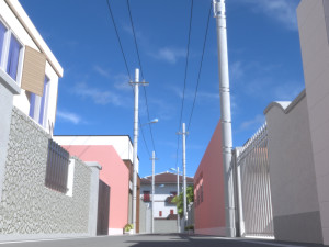 Anime street 3D मॉडल