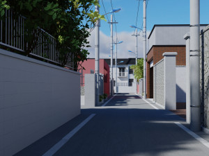 Anime street 3D मॉडल