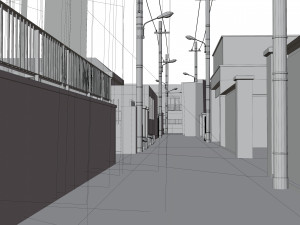 Anime street 3D मॉडल