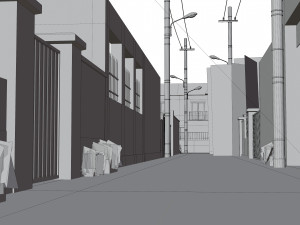 Anime street 3D मॉडल