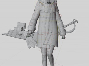 Mary read fate grand order 3D मॉडल