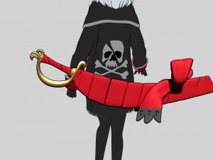 Mary read fate grand order 3D मॉडल