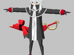Mary read fate grand order 3D मॉडल
