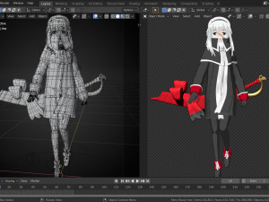 Mary read fate grand order 3D मॉडल