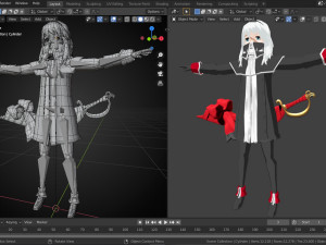 Mary read fate grand order 3D मॉडल