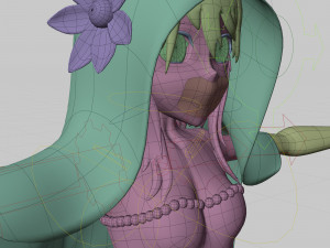 anime character fiancee 3D Model