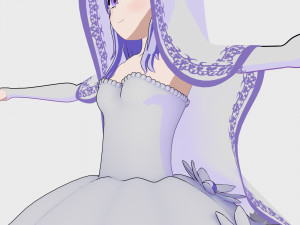 anime character fiancee 3D Model