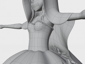 anime character fiancee 3D Model