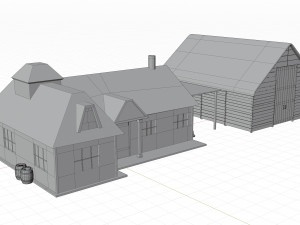old house Model 3D
