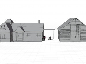 old house Model 3D