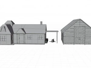 古い家 3Dモデル