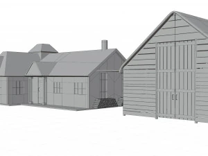 古い家 3Dモデル