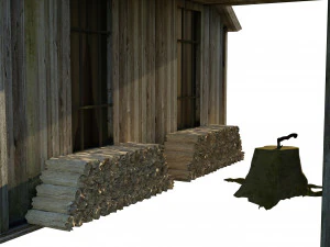 古い家 3Dモデル