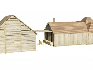 古い家 3Dモデル