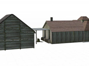 古い家 3Dモデル