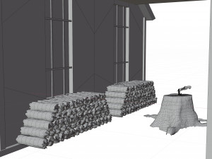 old house Model 3D