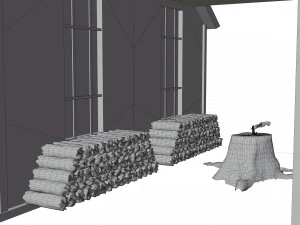 古い家 3Dモデル