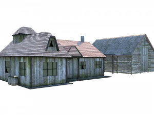 古い家 3Dモデル