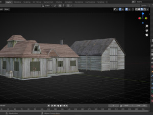 old house Model 3D