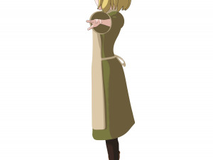 elf waitress - danmachi - ryuu 3D Model