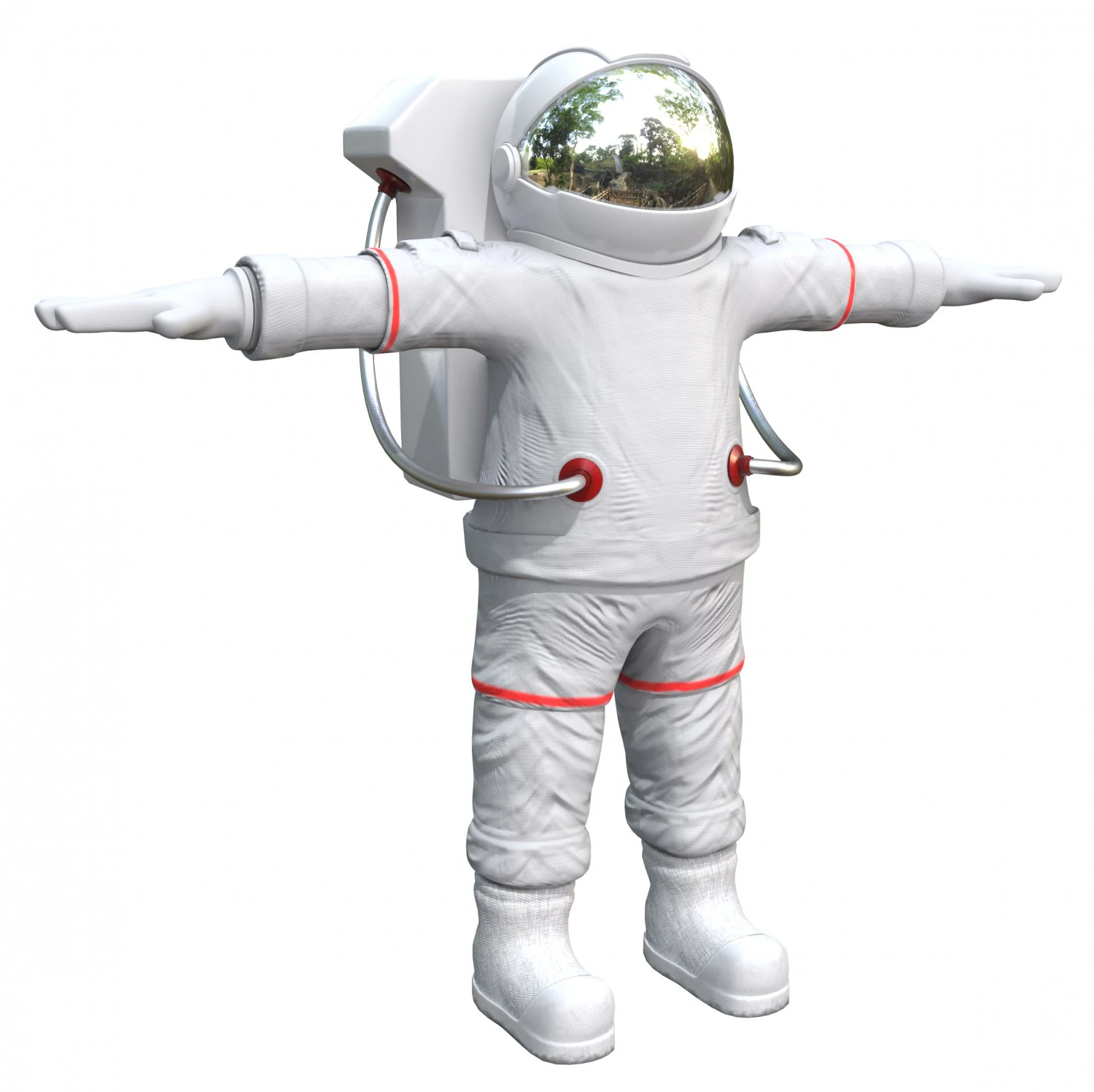 cartoon astronaut 3D Model .c4d .max .obj .3ds .fbx .stl .blend 