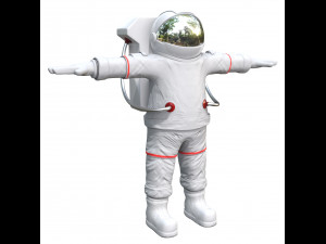 cartoon astronaut 3D Model