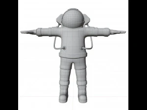 cartoon astronaut 3D Model