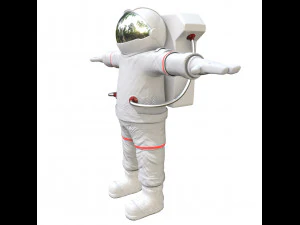 cartoon astronaut 3D Model